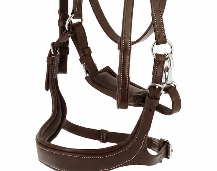Cabezada de montar anatómica de cuero marrón NORTON PRO EK-Ergofit