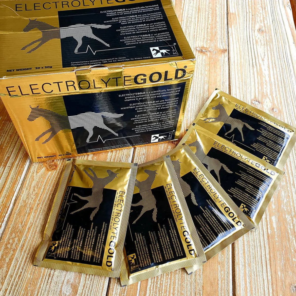 TRM Electrolyte Gold sobres de electrolitos para caballos