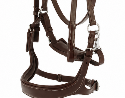 Cabezada de montar anatómica de cuero marrón NORTON PRO EK-Ergofit