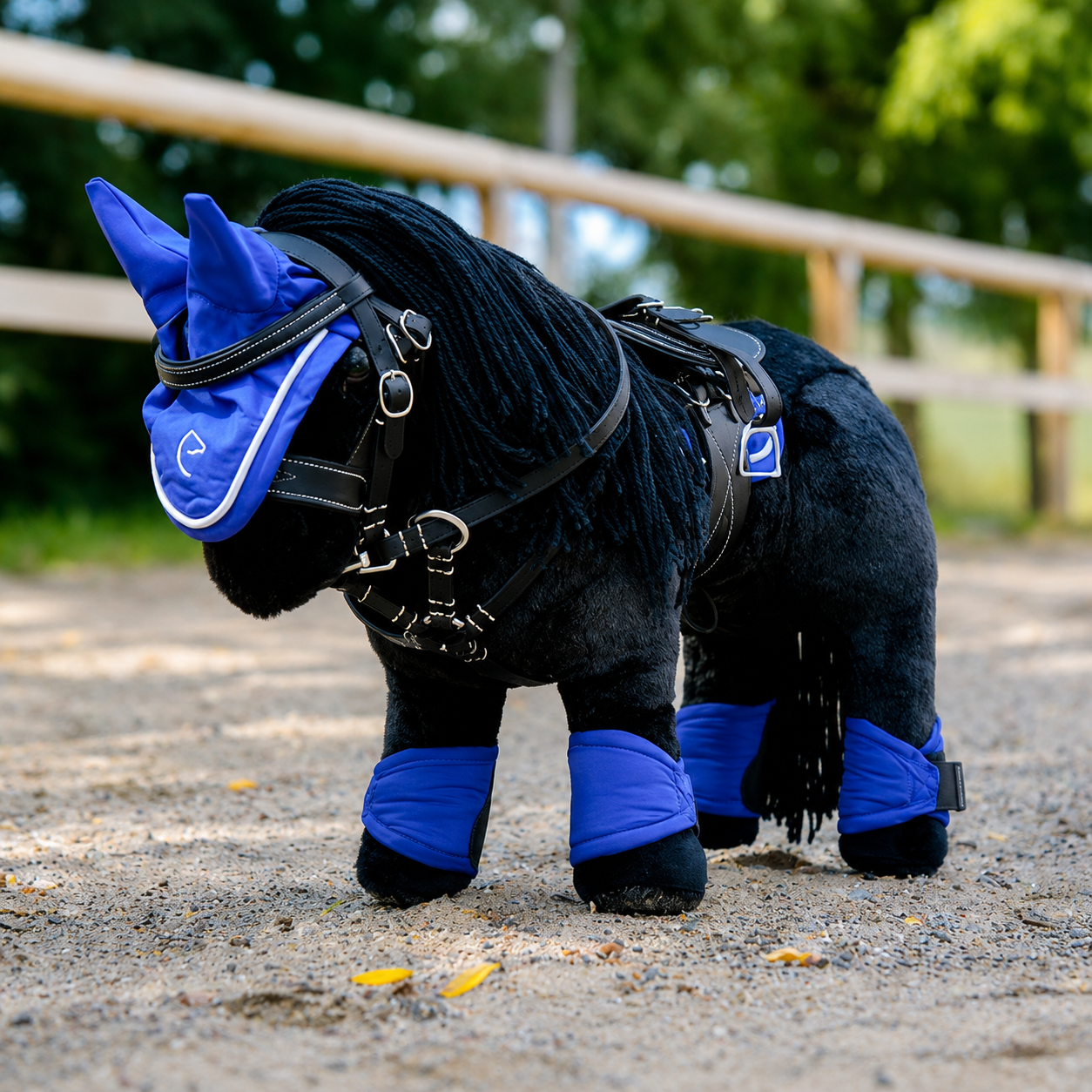 Mini-cabezada marrón para peluche PONY ACADEMY