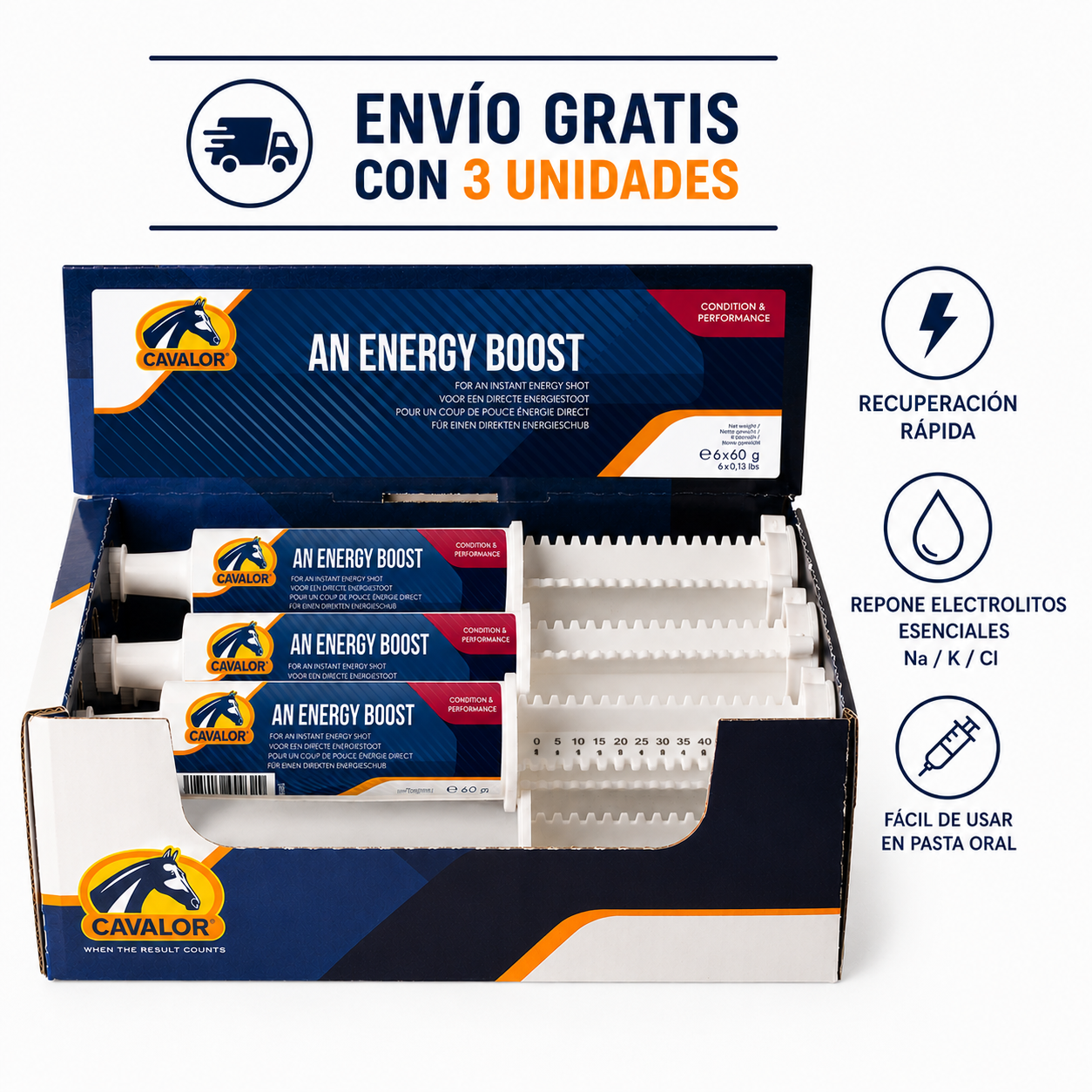 Suplemento energético de acción rápida + Electrolitos