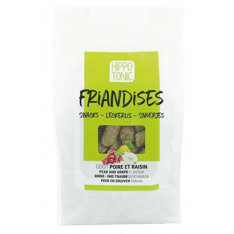 Golosinas HIPPOTONIC, sabor pera y uva