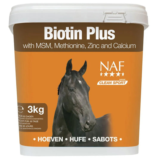 NAF Biotin Plus – Biotina para el Mantenimiento y Crecimiento Saludable de los Cascos del Caballo